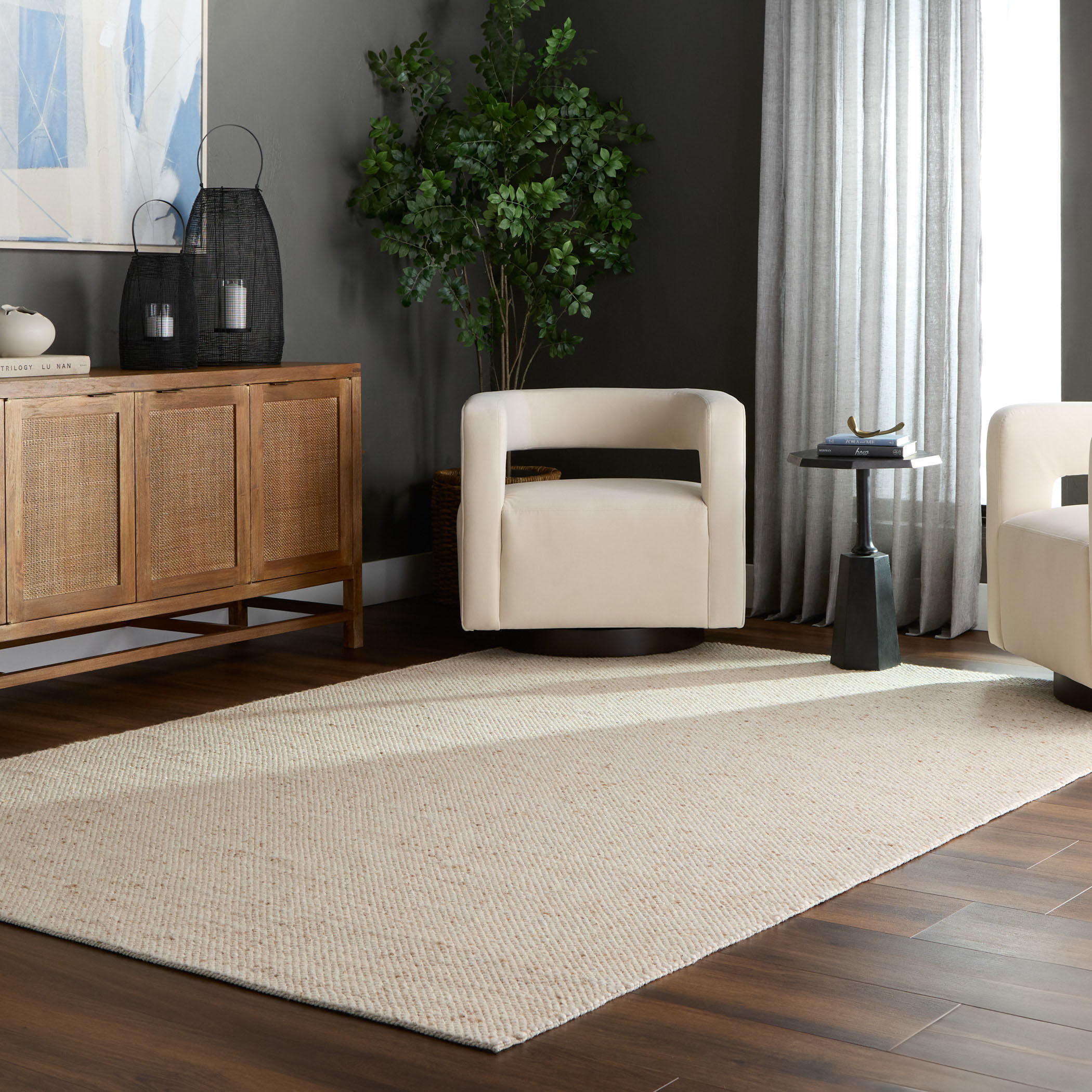 Brinda 90 X 63 inch Neutral Rug in 5 x 7