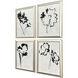 Botanical Silhouettes Black and Beige and Neutral and Multi Framed Art, Propac