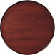 Jules 1-Drawer Round End Table in Medium Brown