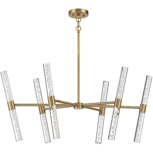 Arlon LED 20 inch Warm Brass Chandelier Ceiling Light