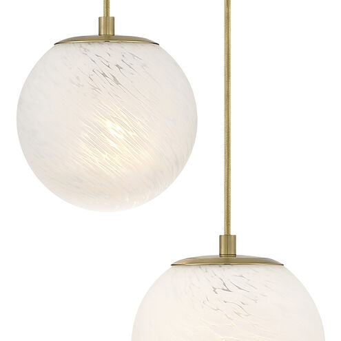 Pixie LED 17.75 inch Brushed Gold Chandelier Ceiling Light