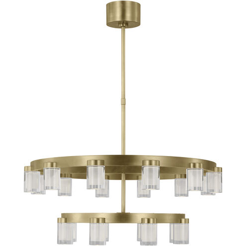 Kelly Wearstler Esfera LED 32 inch Natural Brass Chandelier Ceiling Light