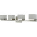 Cubic LED 31 inch Brushed Nickel Vanity Bar Light Wall Light