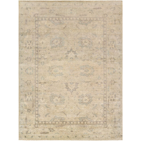 Lara 108 X 72 inch Gray and Brown Area Rug, Wool and Silk