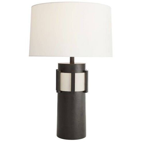 Folsom 29.5 inch 150.00 watt Bronze and Ivory Lamp Portable Light