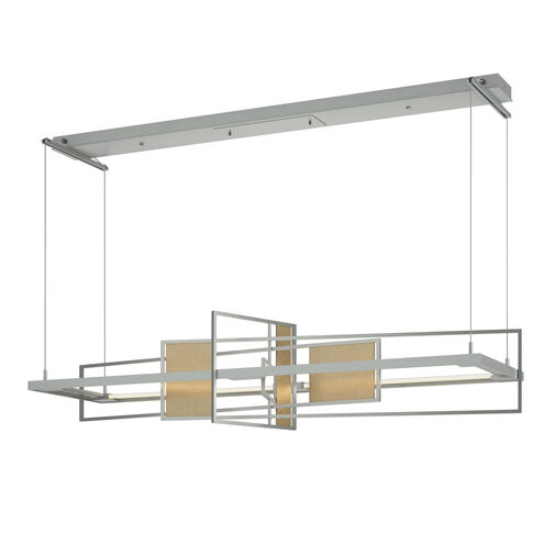 Summer LED 54.2 inch Vintage Platinum and Soft Gold Pendant Ceiling Light in Vintage Platinum/Soft Gold