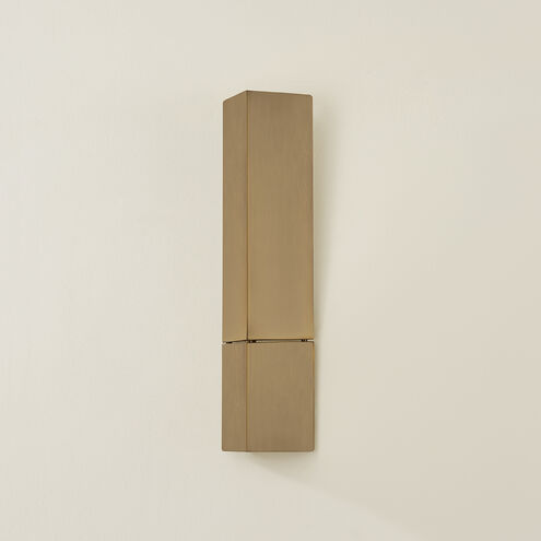 Lehi LED 5 inch Patina Brass Wall Sconce Wall Light