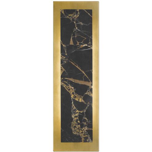 Zoey LED 18 inch Painted Antique Brass Outdoor Wall Sconce