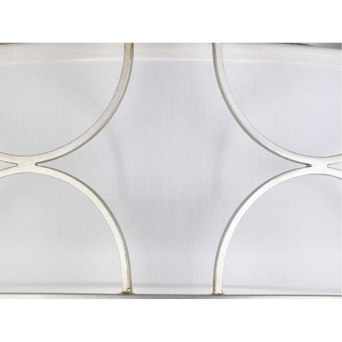 Landree 3 Light 16 inch Silver Ridge Flush Mount Ceiling Light