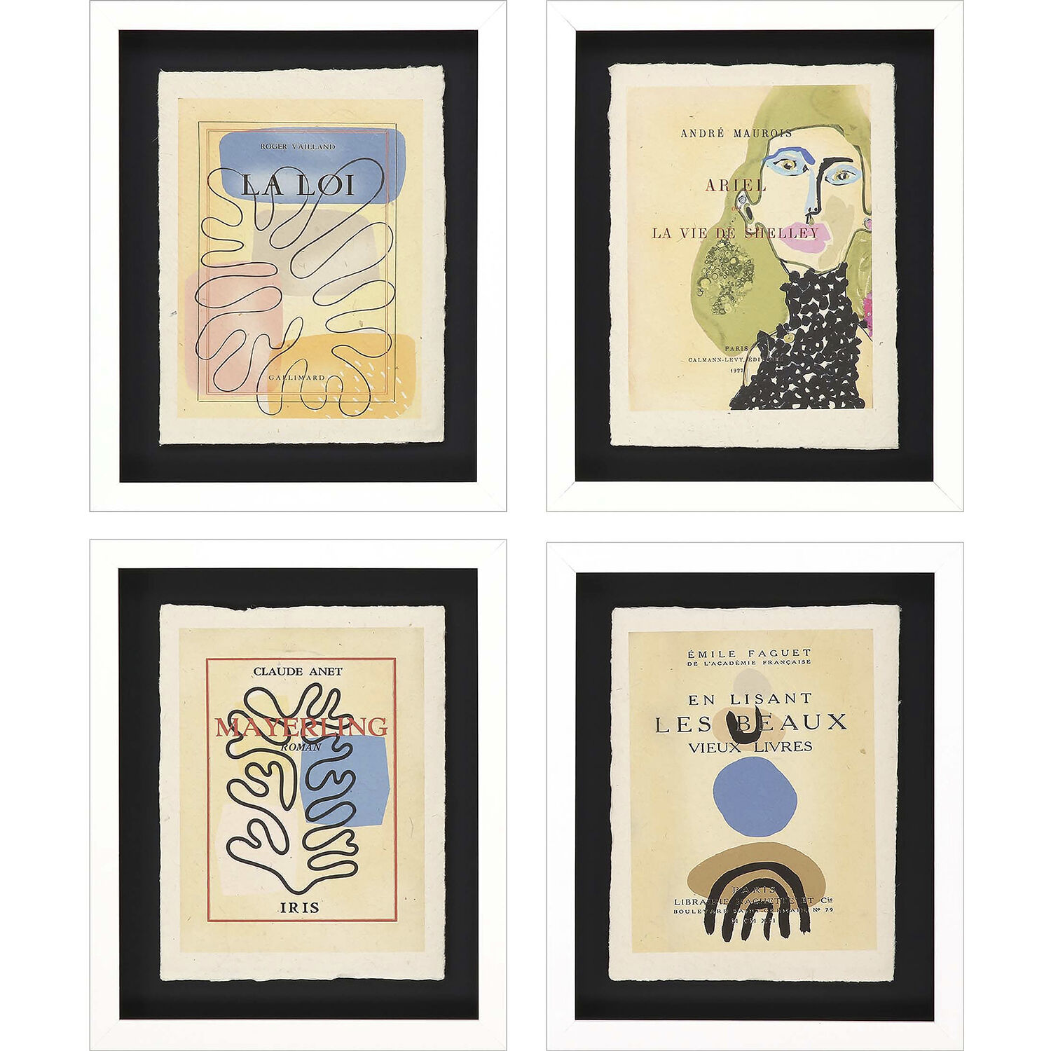 Lepal Multi and Beige and Red and Blue Framed Art
