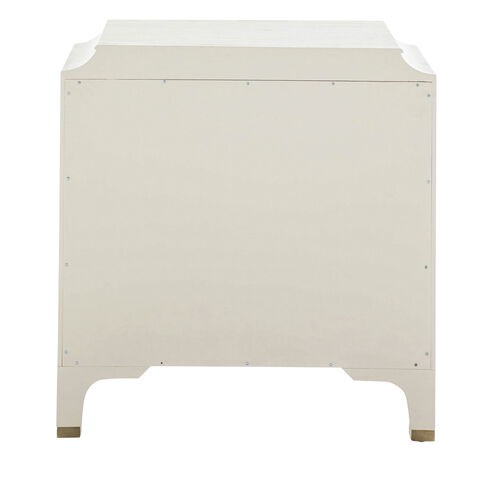 Alexandra Cerused White / Clear Acrylic / Stained Gold Chest