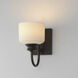 Bisque 1 Light 5.5 inch Oil Rubbed Bronze Wall Sconce Wall Light