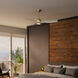 Elise 54 inch Alturas Gold with Fresh White Blades Outdoor Ceiling Fan