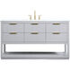 Larkin 60 X 22 X 34 inch Grey Vanity Sink Set