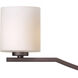 Page 6 Light 41 inch Antique Bronze Linear Chandelier Ceiling Light
