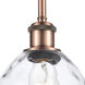 Ballston Small Waverly 1 Light 6 inch Antique Copper Pendant Ceiling Light, Ballston