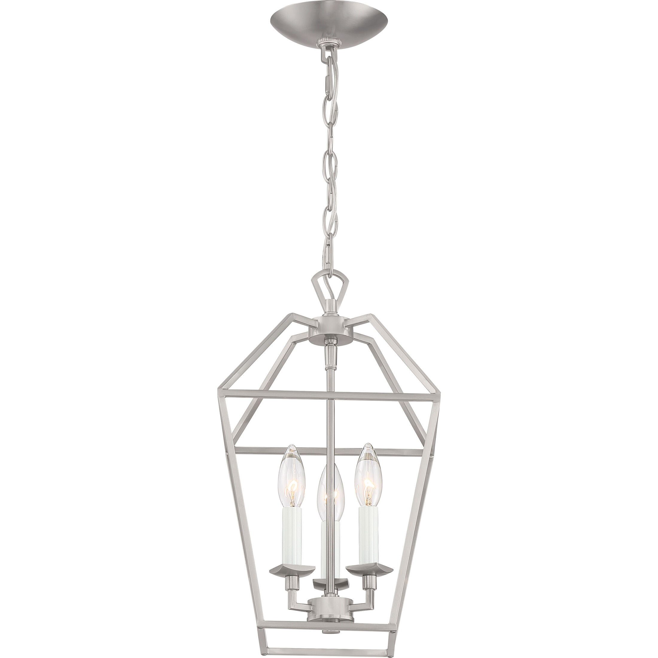 Aviary 3 Light 9.5 inch Brushed Nickel Foyer Chandelier Ceiling Light