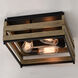 Ravenswood LED 13 inch Matte Black and Burnished Maple Flush Mount Ceiling Light