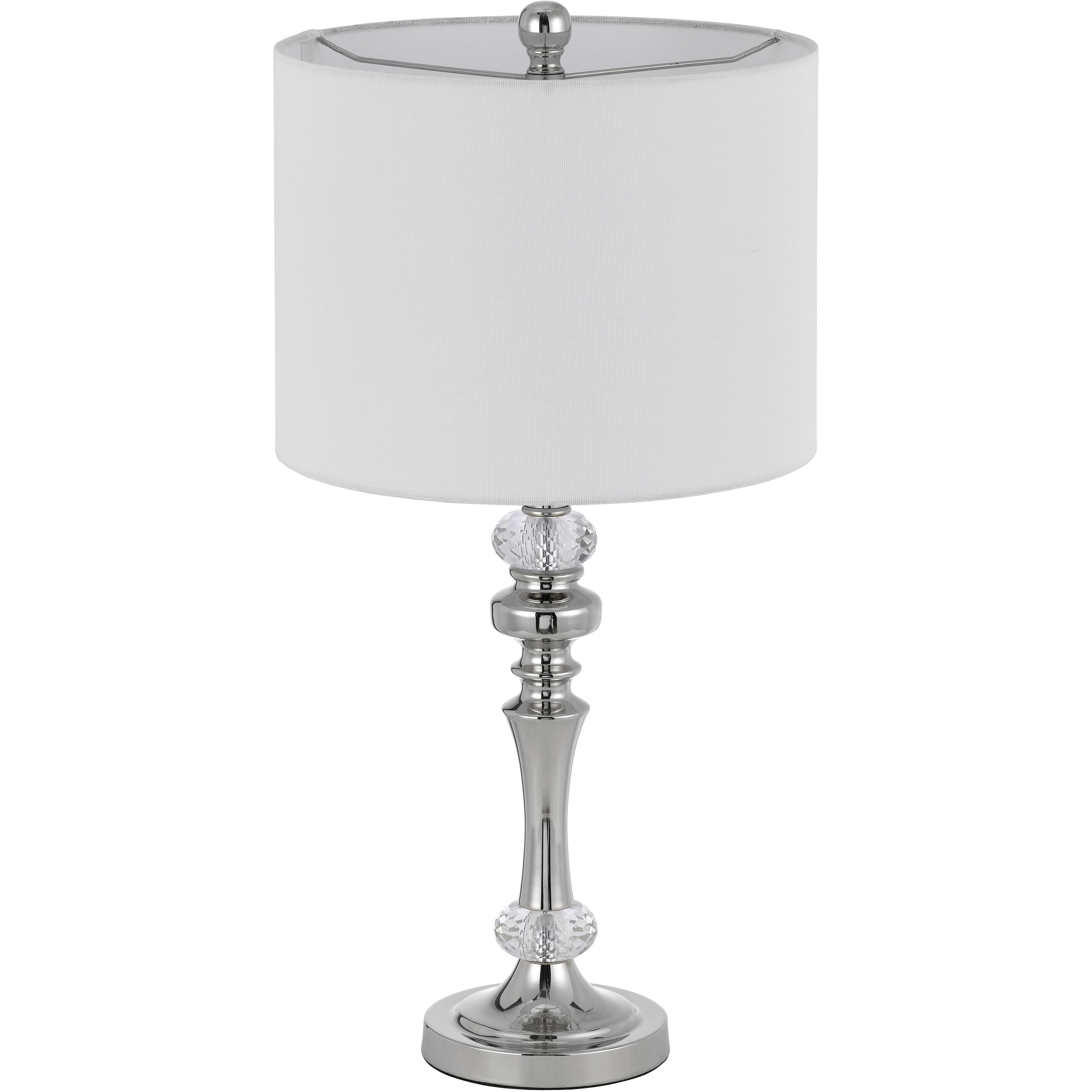 Effingham 24 inch 60.00 watt Brushed Steel Lamp Set Portable Light