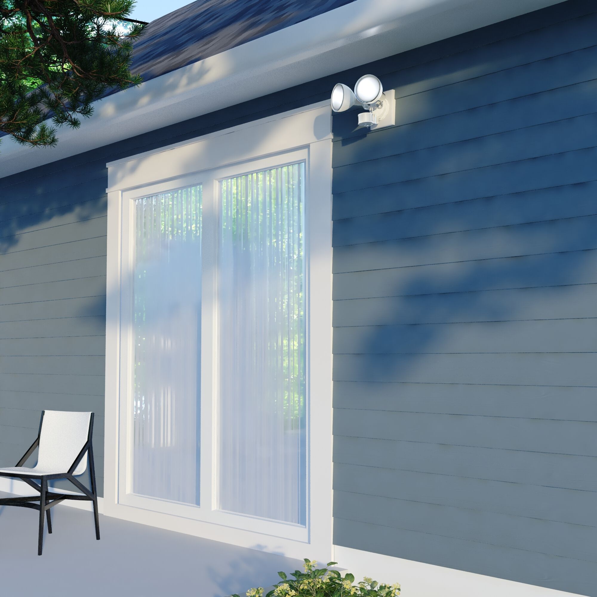 Outdoor Security LED 8 inch White Outdoor Security