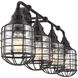 Connell 4 Light 34 inch English Bronze Bathroom Vanity Light Wall Light