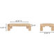 Evander 60 X 32 inch Natural Coffee Table, Rectangle