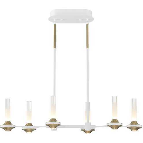 Torcia LED 10.5 inch White Chandelier Ceiling Light