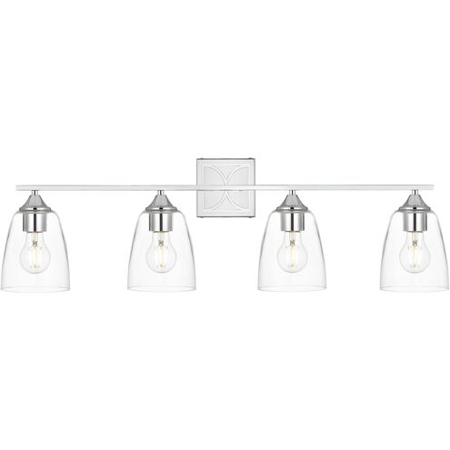 Harris 4 Light 34 inch Chrome Bath Sconce Wall Light