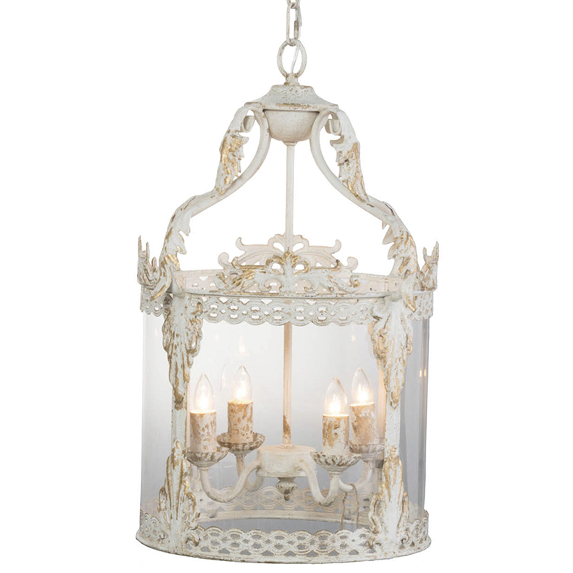 Imre 4 Light 13.8 inch Cream and White Pendant Ceiling Light