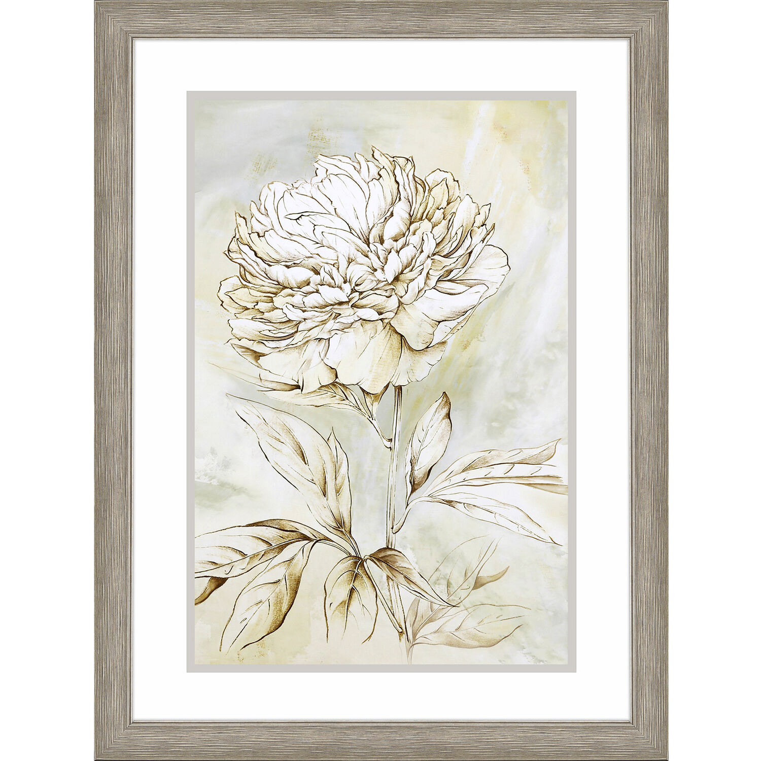 Beauty Within Beige and Brown and Neutral and Sepia Framed Art