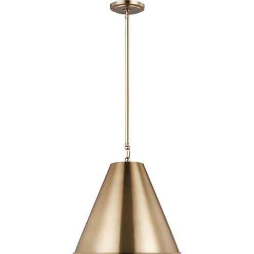 TOB by Thomas O'Brien Gordon LED 15.25 inch Satin Brass Pendant Ceiling Light