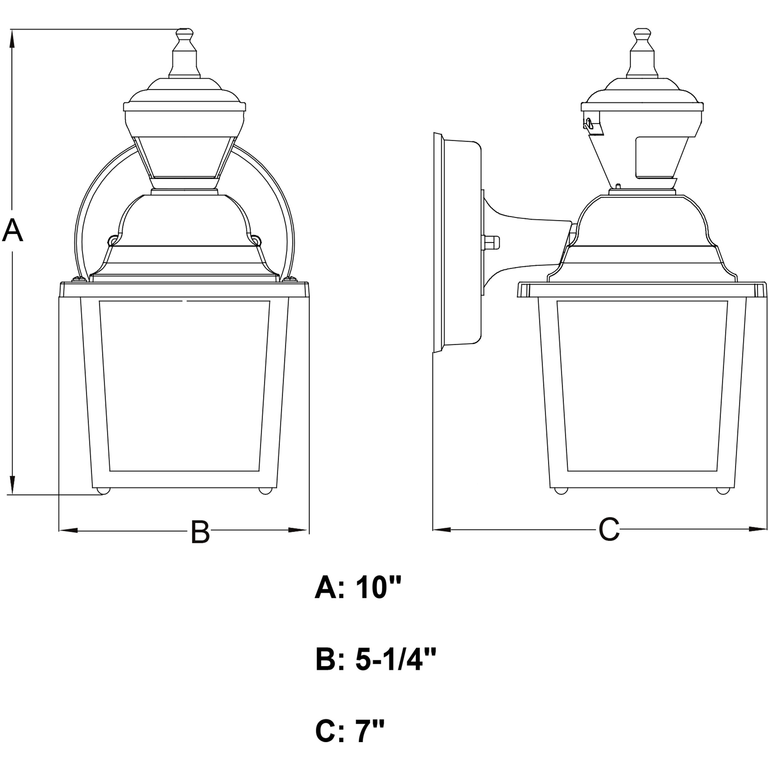 Bedford Textured White Outdoor Motion Sensor