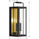Aberdeen 2 Light 20 inch Sand Coal Black and Legacy Brass Outdoor Wall Sconce