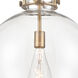 Newton Sphere 1 Light 16 inch Brushed Brass Pendant Ceiling Light