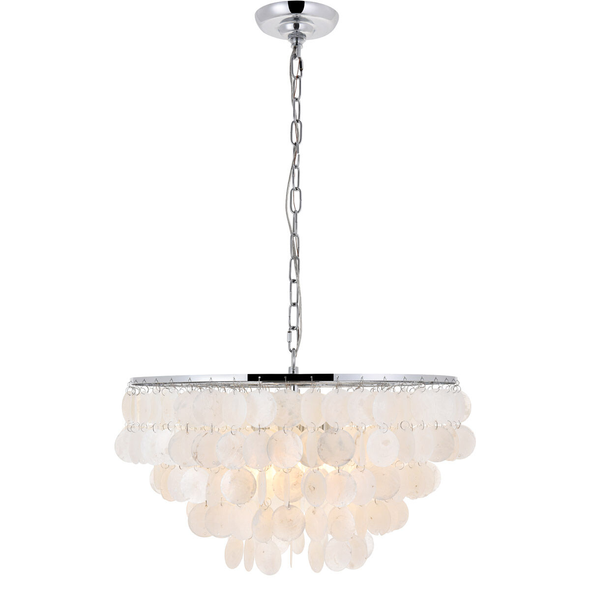 Selene 4 Light 20 inch Chrome Pendant Ceiling Light
