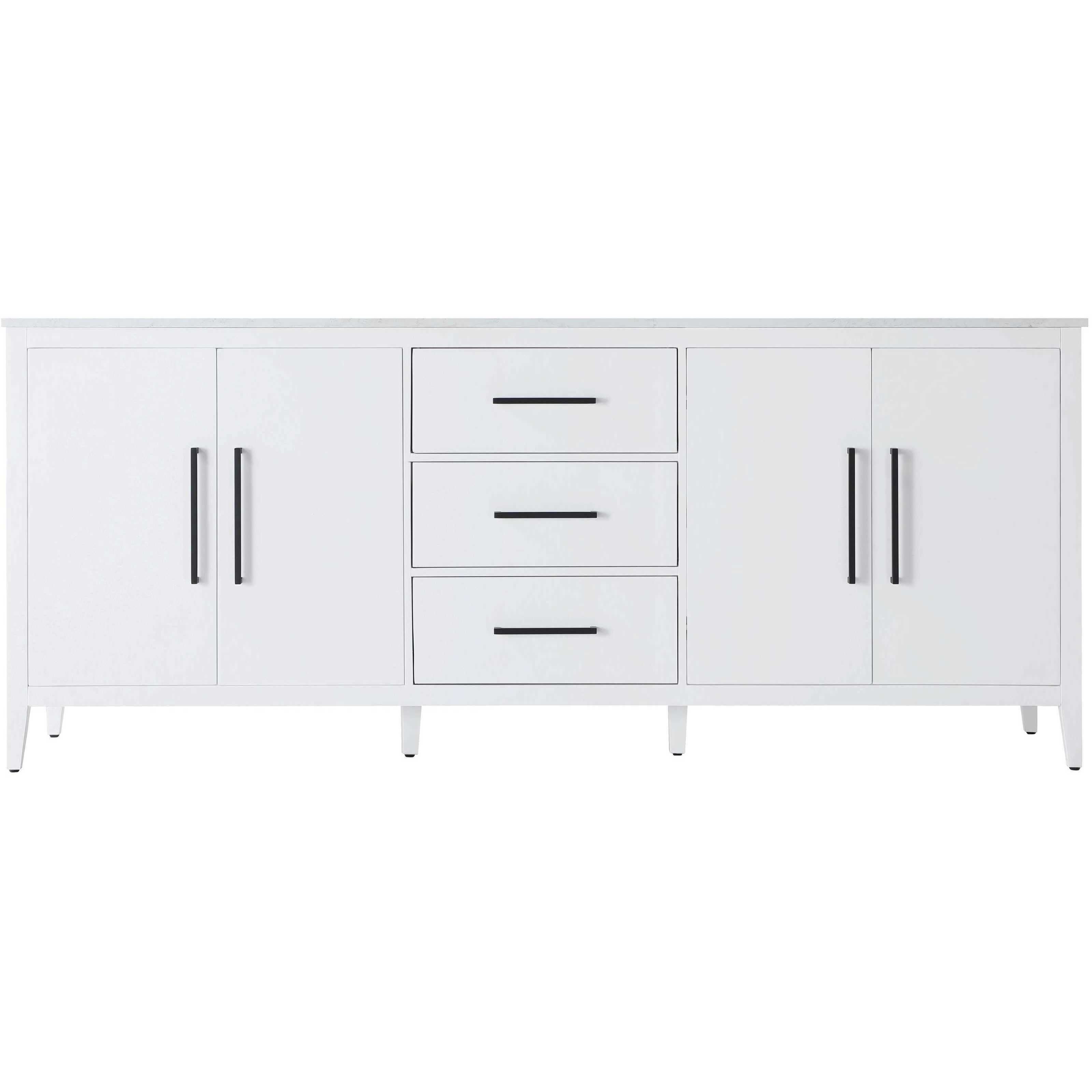 Millie 84 X 35 inch White Bathroom Vanity Cabinet
