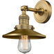 Franklin Restoration Railroad 1 Light 8 inch Brushed Brass Semi-Flush Mount Ceiling Light, Franklin Restoration