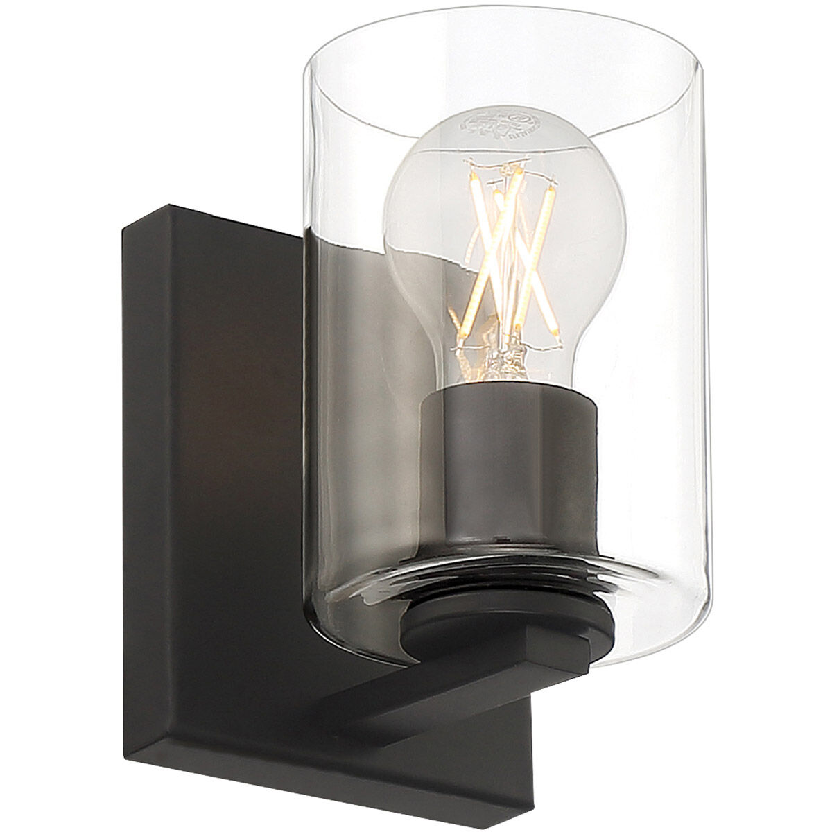 Oslo LED 5 inch Matte Black Bath/Vanity Wall Light