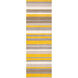 Madison Square 96 X 30 inch Yellow and Neutral Runner, Wool