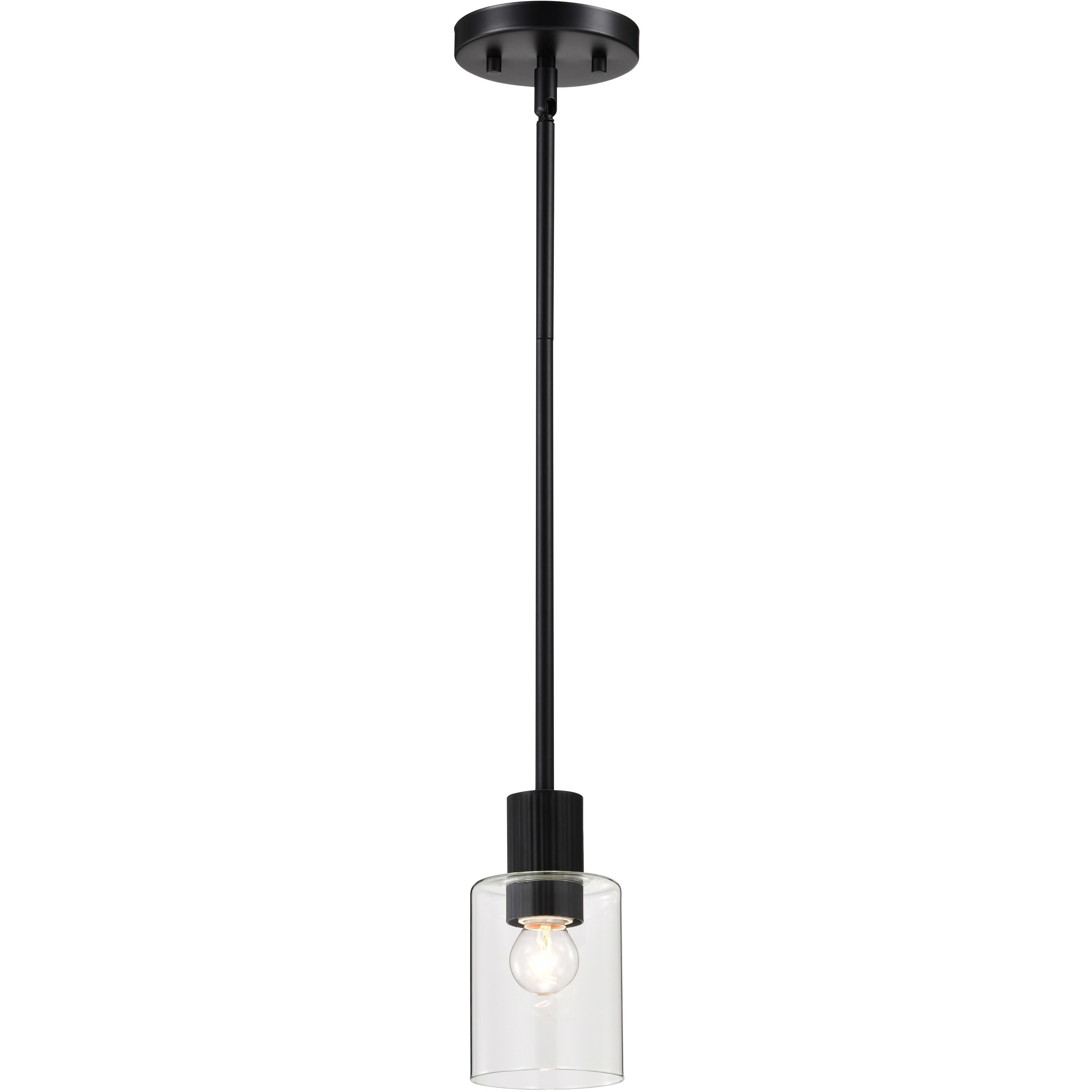 Clarksville 4 inch Matte Black Pendant Ceiling Light