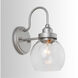 Daphne 1 Light 6 inch Brushed Nickel Painted Sconce Wall Light