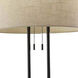 Duet 62 inch 60.00 watt Antique Bronze Floor Lamp Portable Light