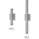 Vue LED 15 inch Titanium Outdoor Wall Mount Lantern, Small