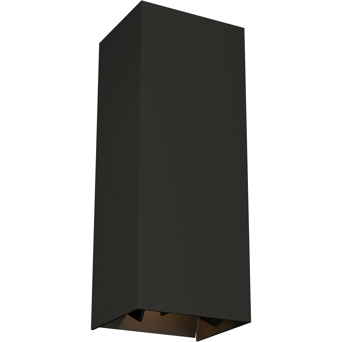 Vex LED 12 inch Black Outdoor Wall Light in Uplight Downlight Integrated LED