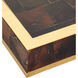 Casey Natural and Brass Trays, Set of 2