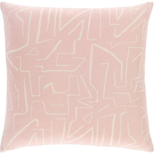 Bogolani 20 X 20 inch Pale Pink/Cream Pillow Kit, Square