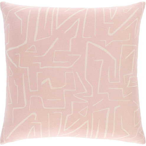 Bogolani 20 X 20 inch Pale Pink/Cream Pillow Kit, Square