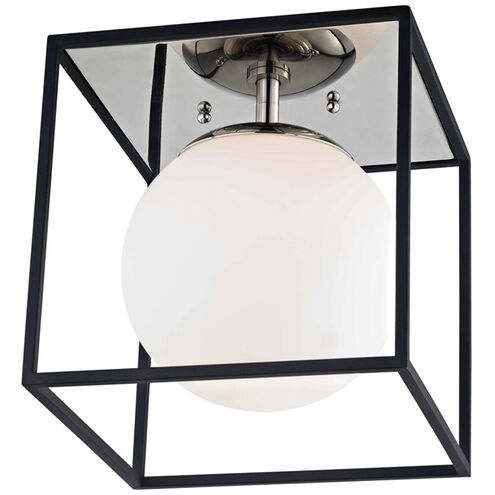 Aira 1 Light 10 inch Polished Nickel Flush Mount Ceiling Light