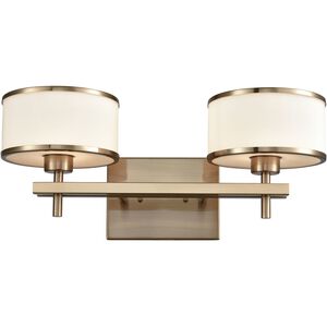 Utica LED 18 inch Satin Brass Vanity Light Wall Light