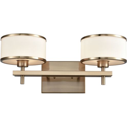 Utica LED 18 inch Satin Brass Vanity Light Wall Light